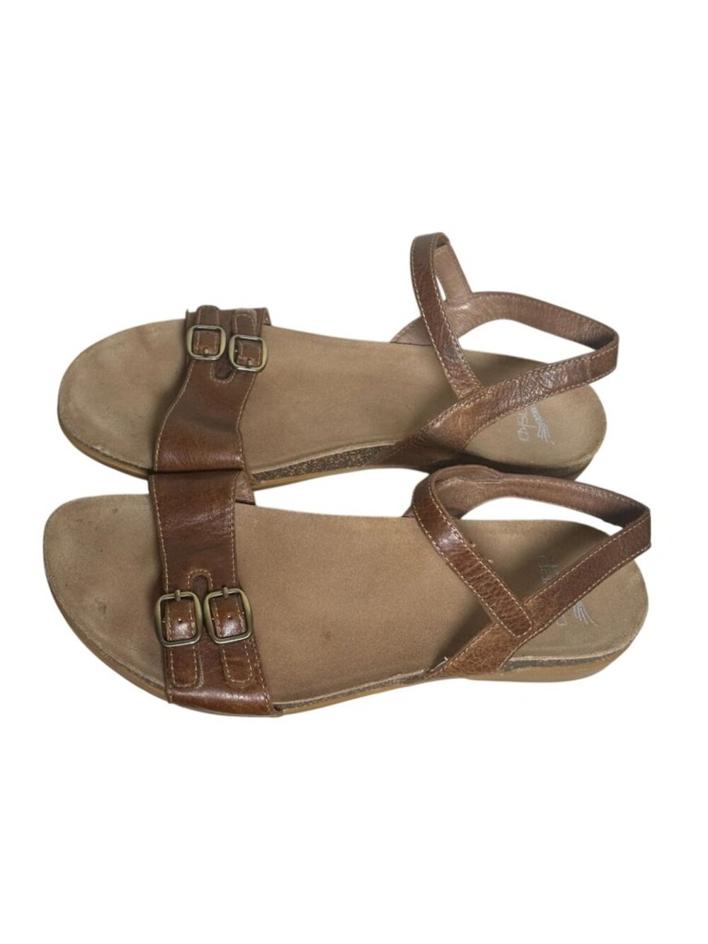 Dansko Brown Leather Comfort Sandals Womens EU 39 US 8.5 9 Adjustable Strap